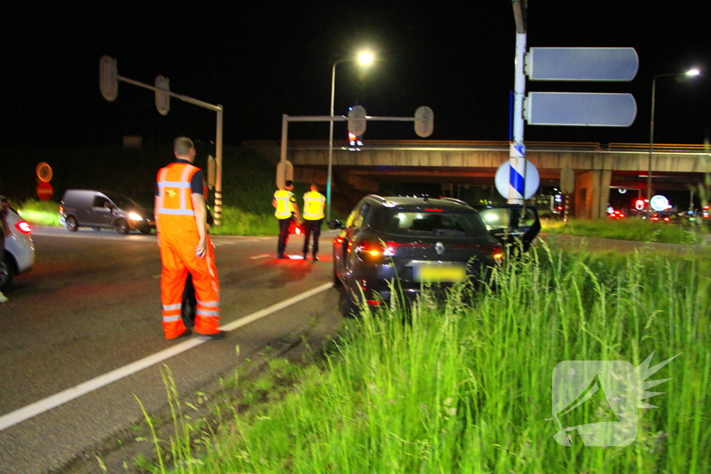 Ongeval zorgt voor afsluiting van rijstroken