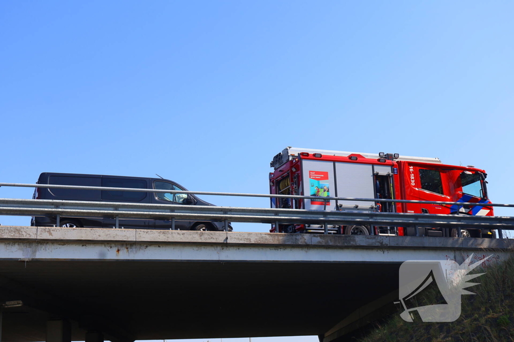 Ongeval met drie voertuigen