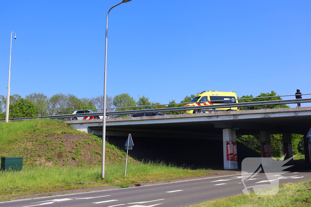 Ongeval met drie voertuigen