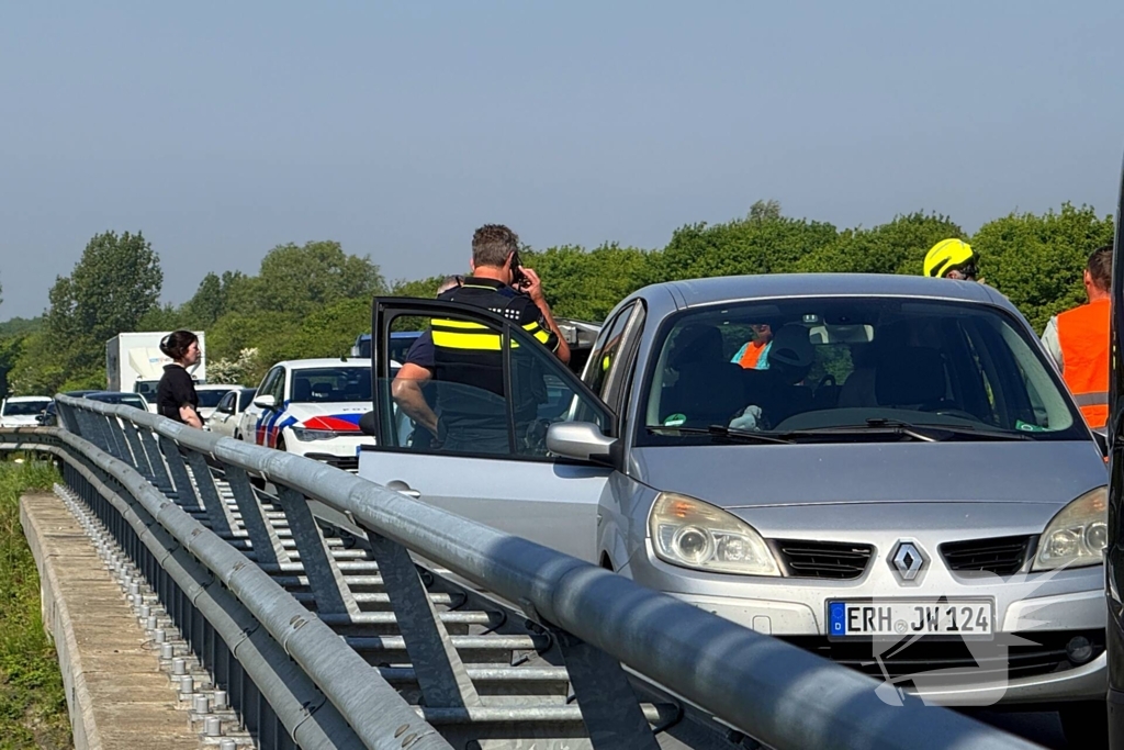Ongeval met drie voertuigen