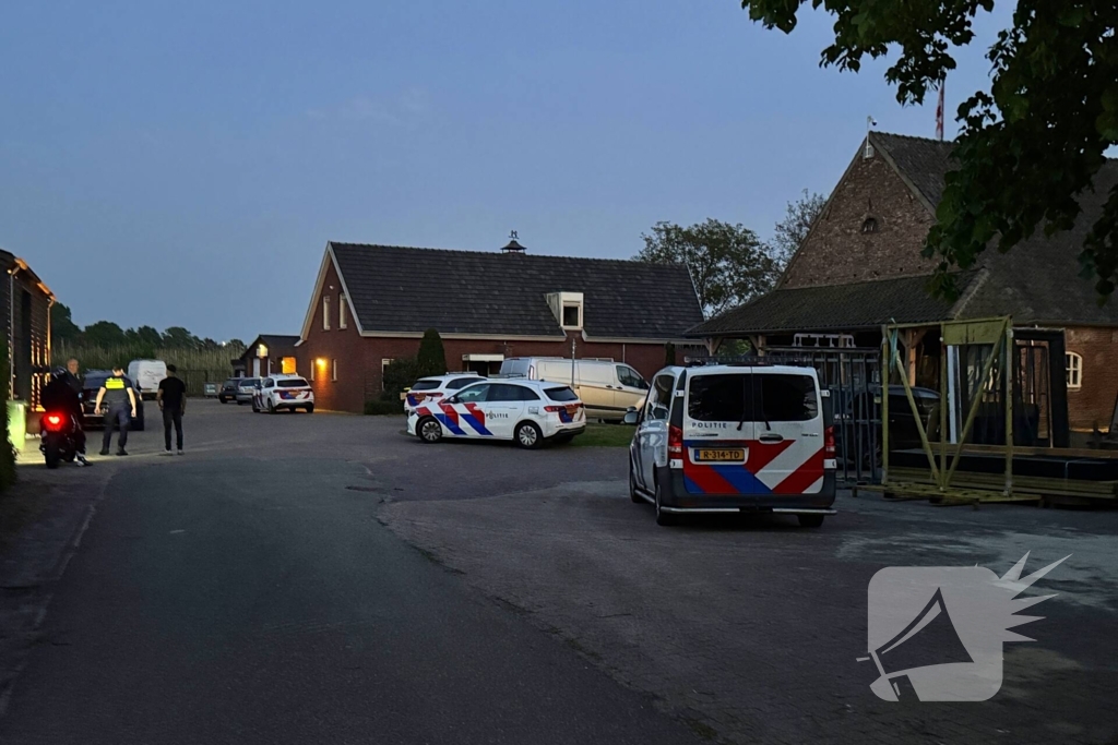 Constructie op camping vat vlam