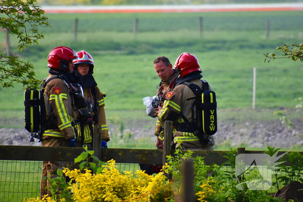 Grote brand verwoest schuur