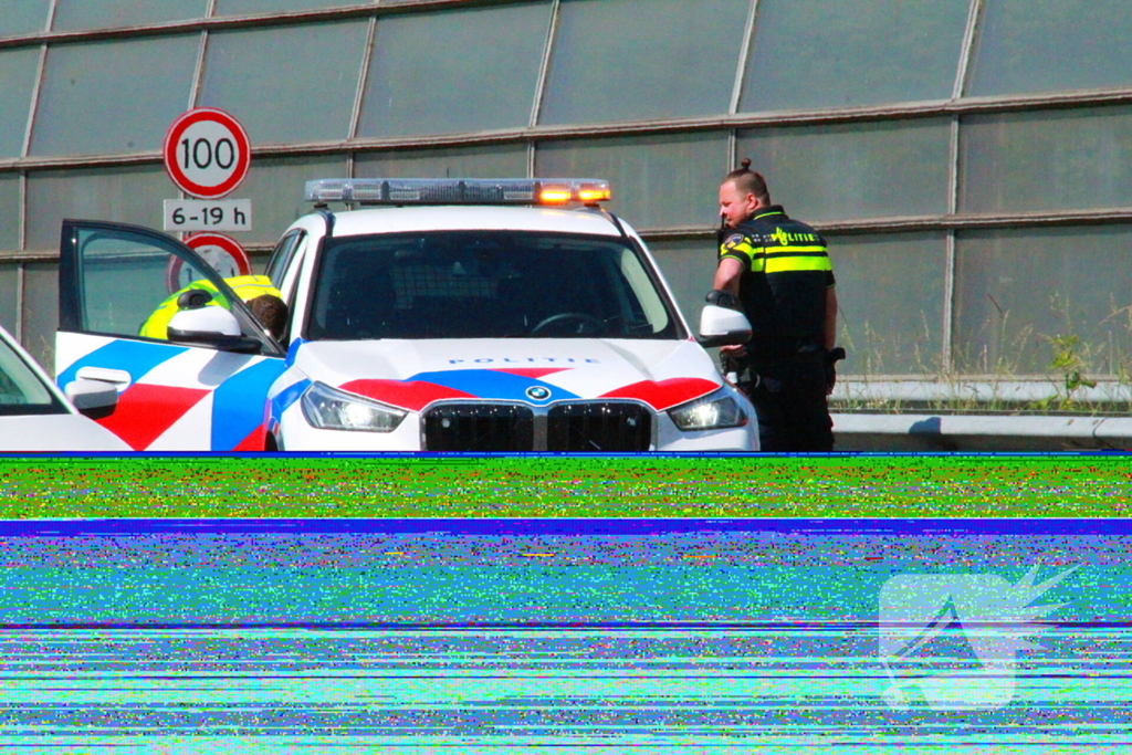 Kop-staart aanrijding op snelweg