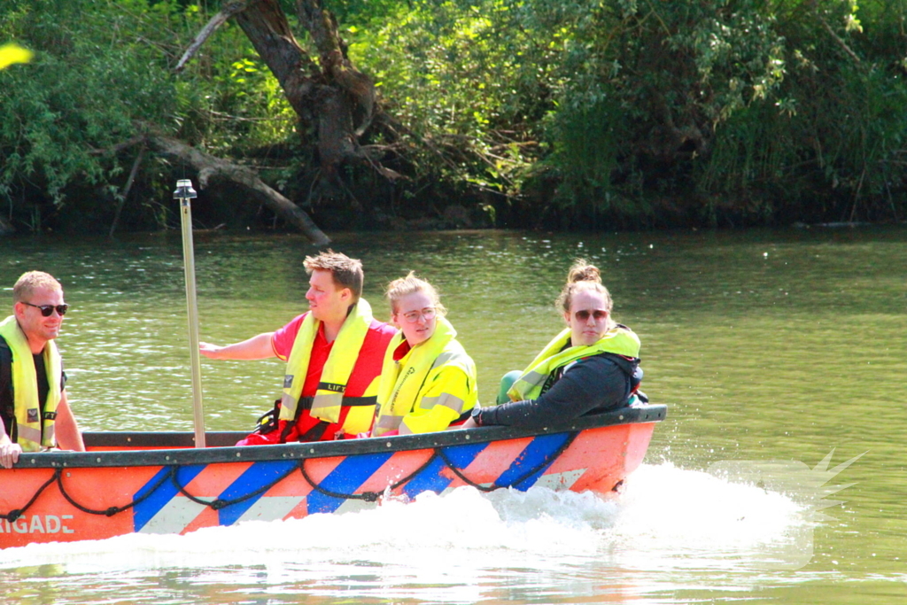 Reddingsbrigade oefent aanvaring met gewonden