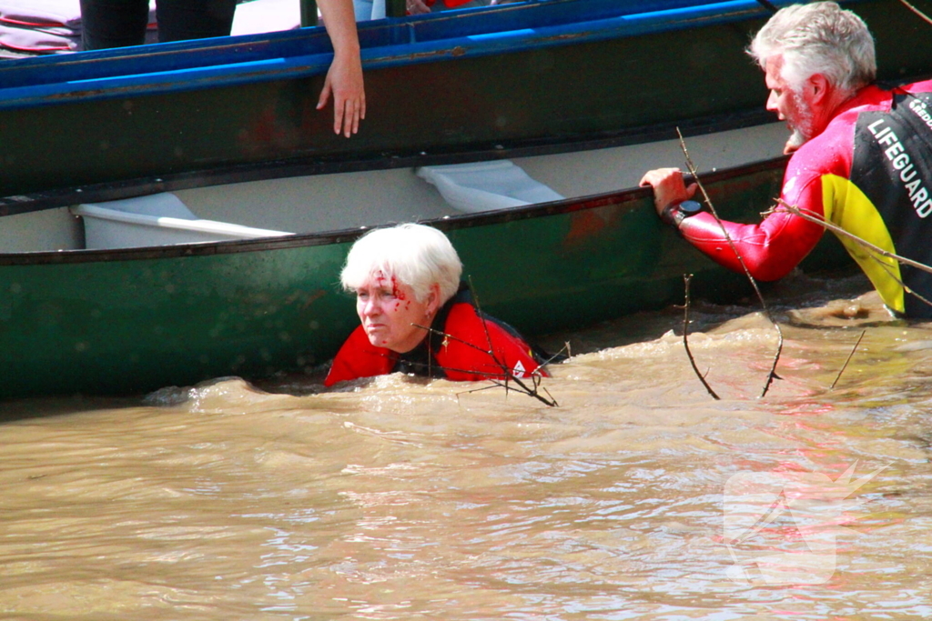 Reddingsbrigade oefent aanvaring met gewonden