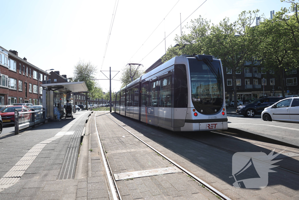 Verstoringen in tramverkeer door aanrijding