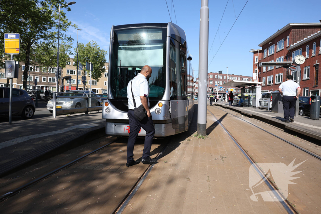 Verstoringen in tramverkeer door aanrijding