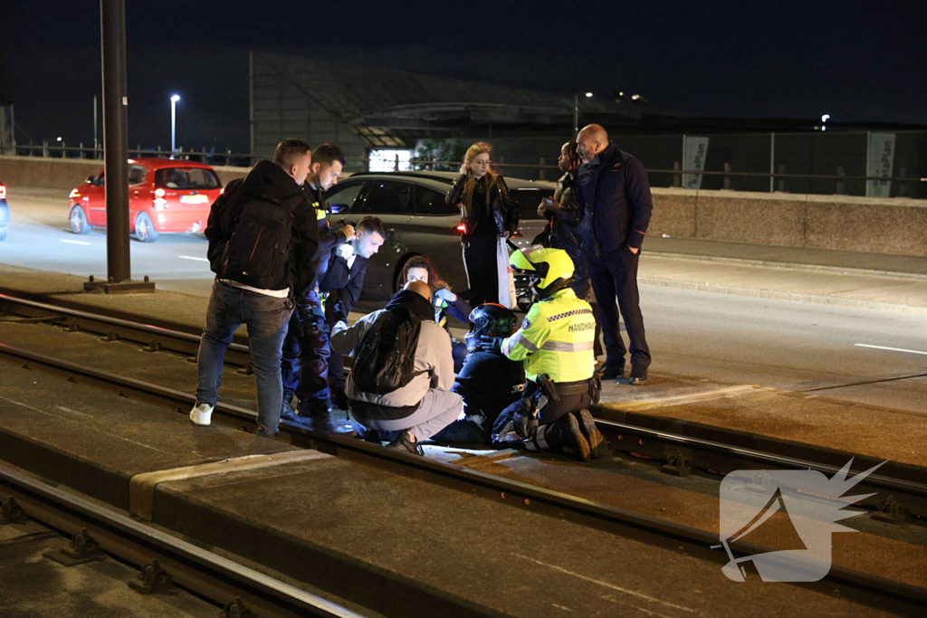 Motorrijder gewond bij eenzijdig ongeval