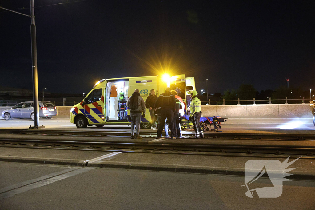 Motorrijder gewond bij eenzijdig ongeval