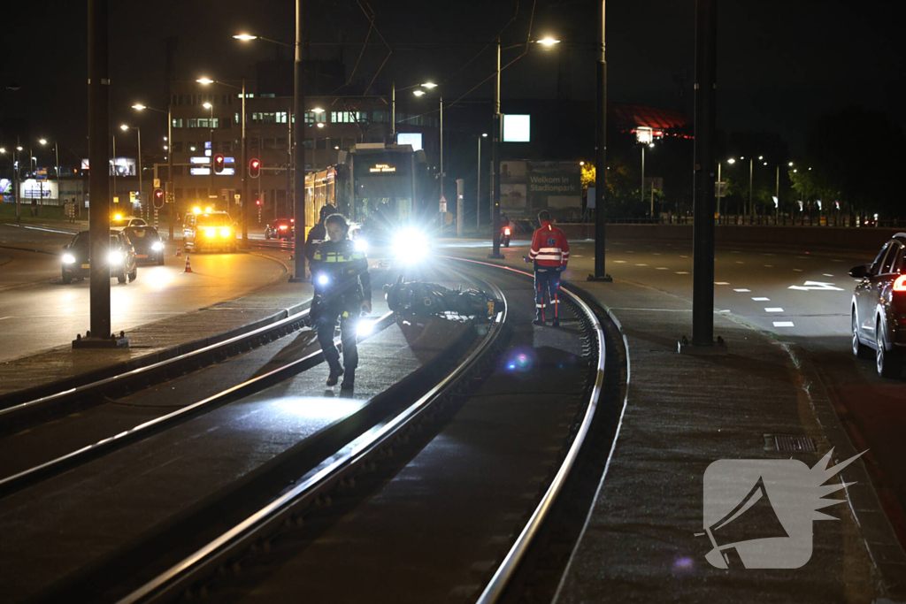 Motorrijder gewond bij eenzijdig ongeval