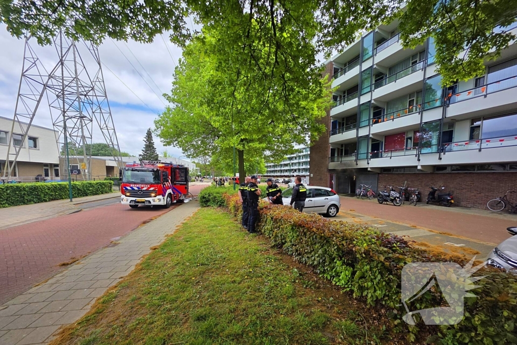 Veel rookontwikkeling bij brand in kelderbox