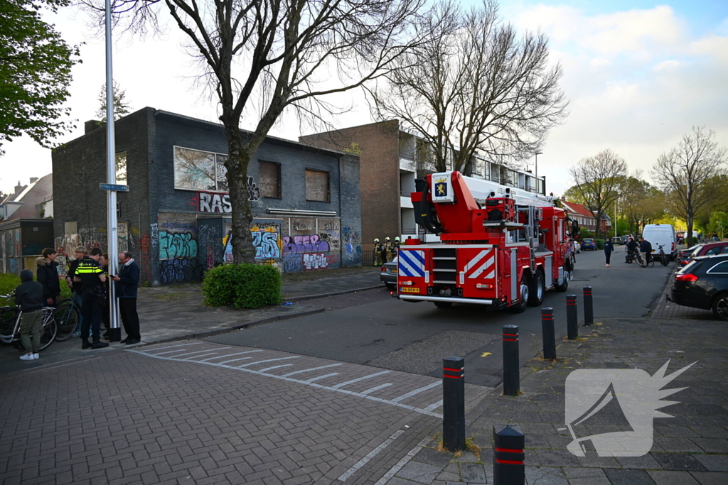 Rookontwikkeling bij brand in slooppand