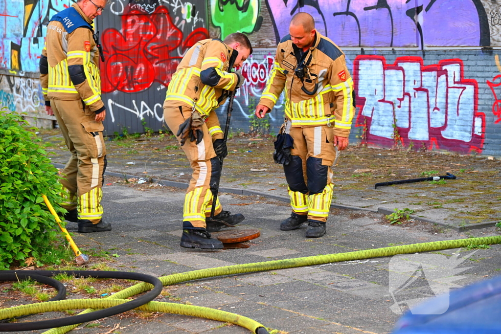 Rookontwikkeling bij brand in slooppand