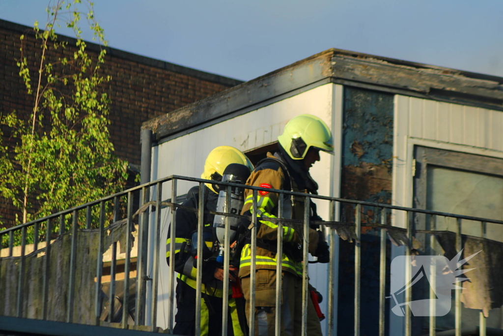 Rookontwikkeling bij brand in slooppand