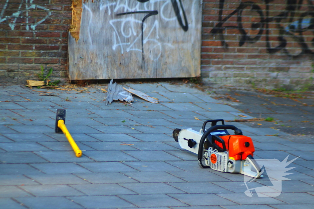 Rookontwikkeling bij brand in slooppand