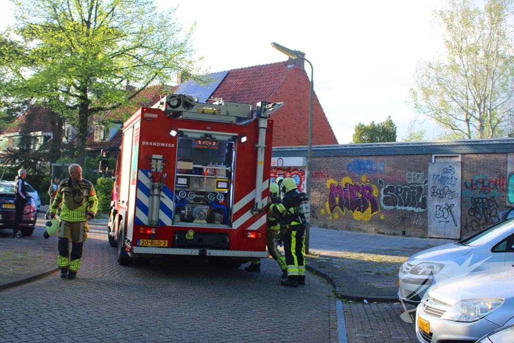 Rookontwikkeling bij brand in slooppand