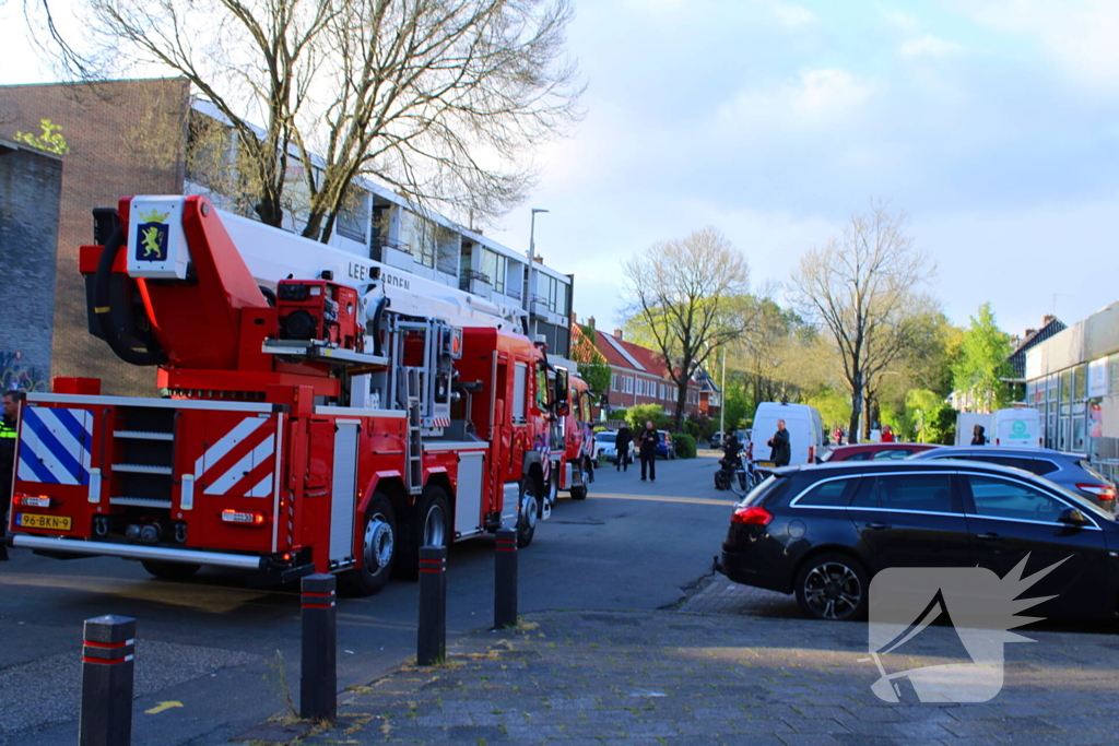 Rookontwikkeling bij brand in slooppand