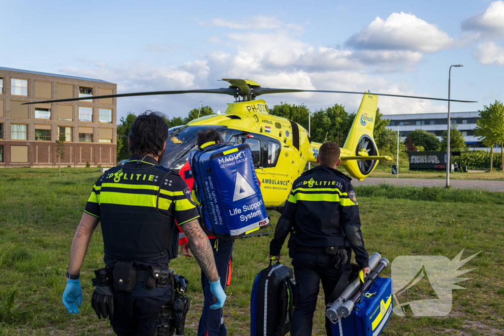 Grote inzet hulpdiensten na val van trap