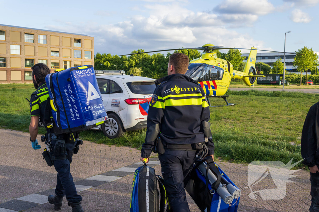 Grote inzet hulpdiensten na val van trap