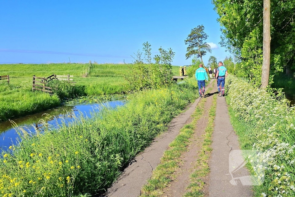 Bestuurder van quad komt met de schrik vrij