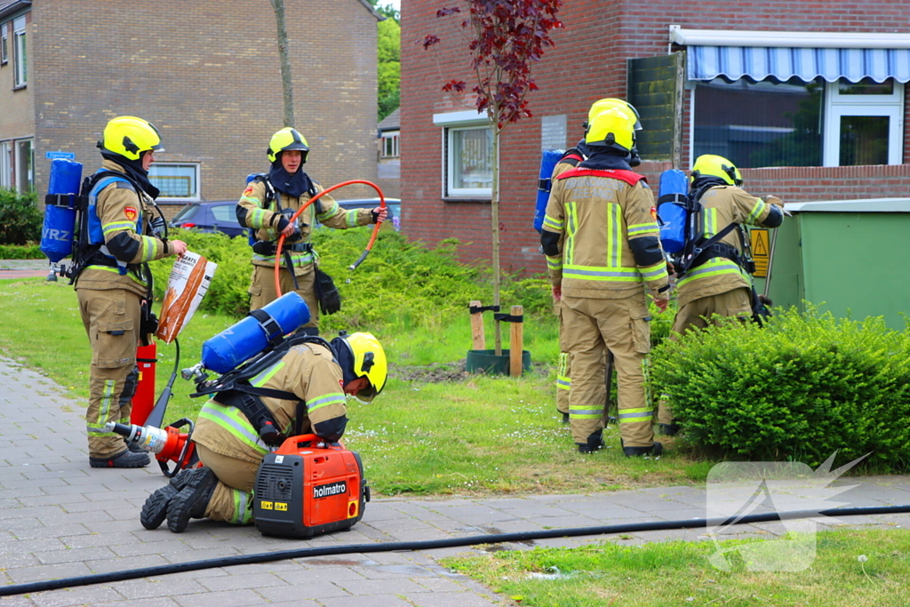 Brandweer ingezet voor brand in electriciteits huisje
