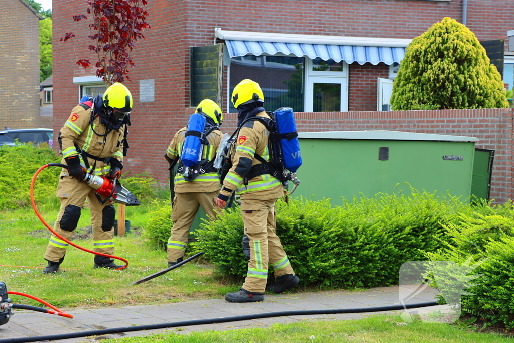 Brandweer ingezet voor brand in electriciteits huisje