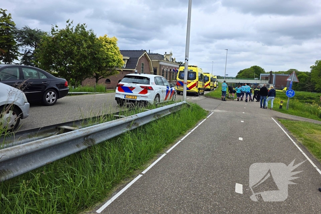 Wielrenner zwaargewond bij ongeval