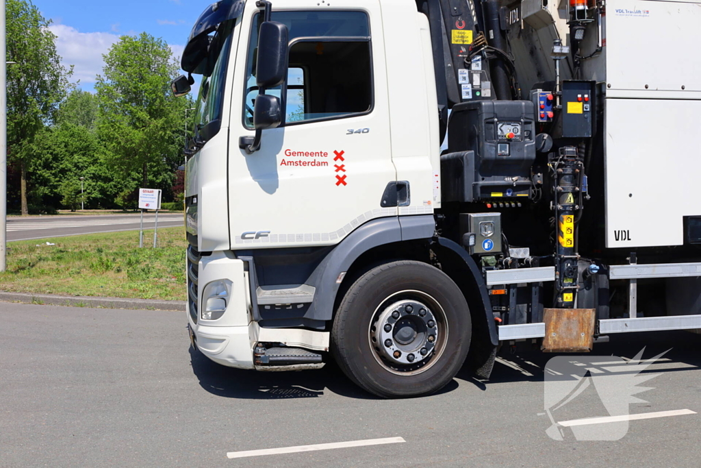 Spoor gestremd door aanrijding tussen personenauto en vrachtwagen