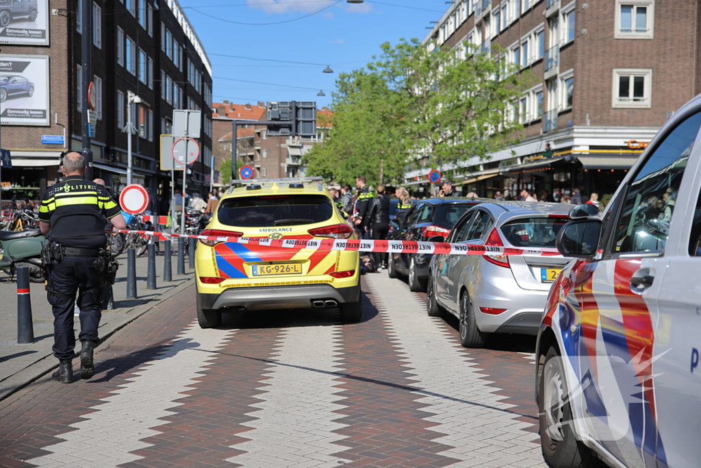 Dame geschept door automobilist