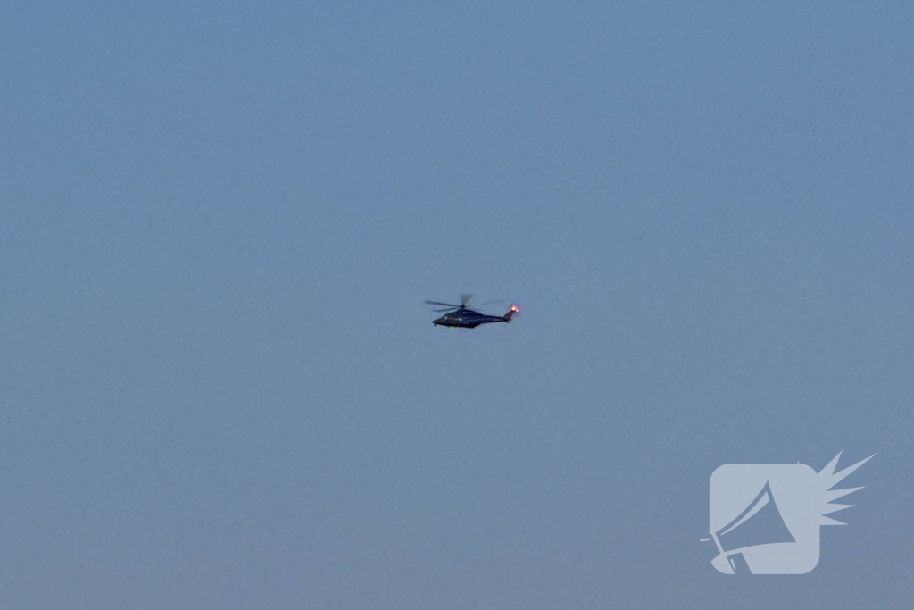 Aanhoudingen na overval, politiehelikopter ingezet