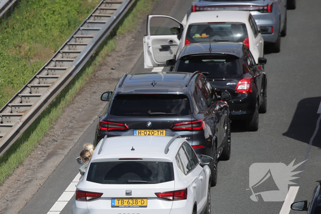 Lange file en stilstaand verkeer door technische storing