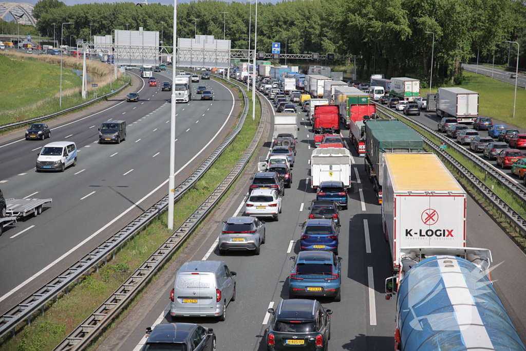 Lange file en stilstaand verkeer door technische storing