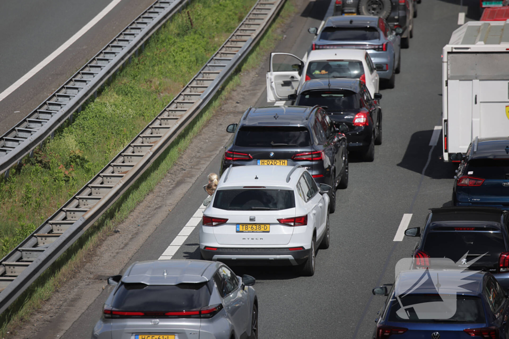 Lange file en stilstaand verkeer door technische storing
