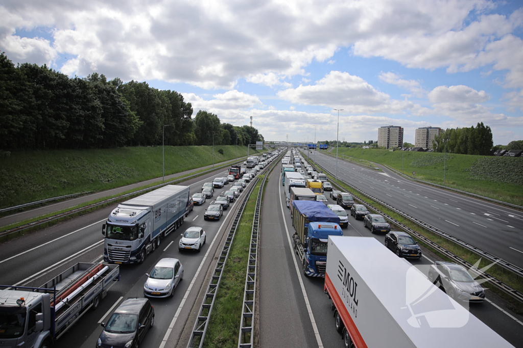 Lange file en stilstaand verkeer door technische storing