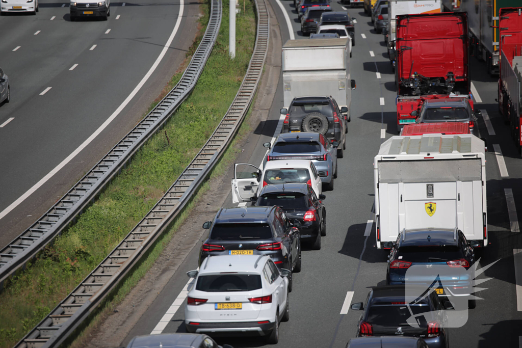 Lange file en stilstaand verkeer door technische storing