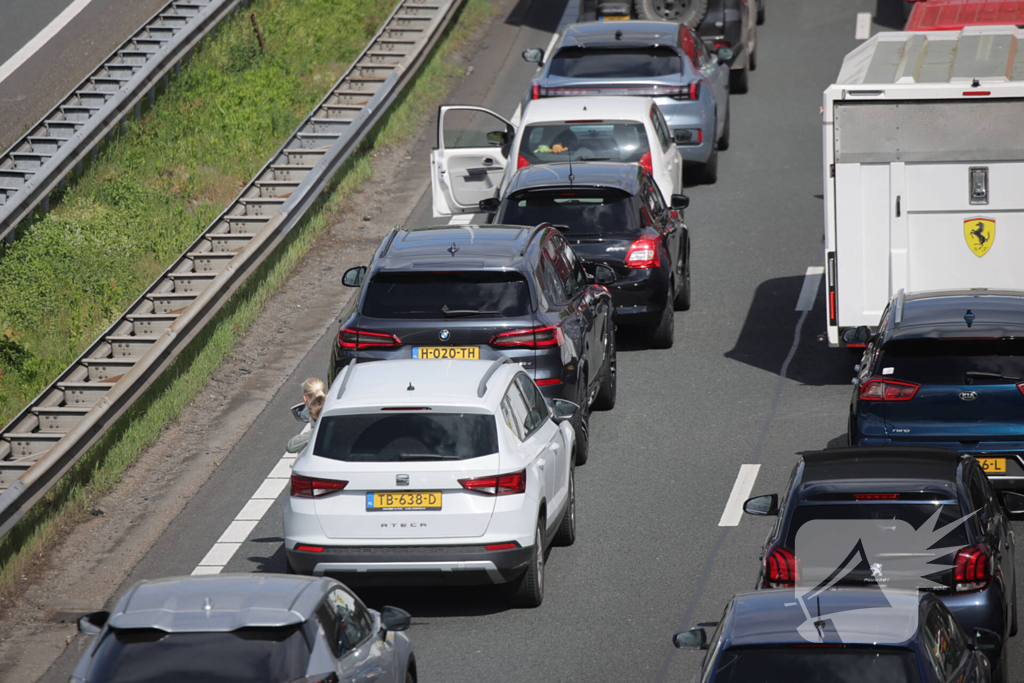 Lange file en stilstaand verkeer door technische storing