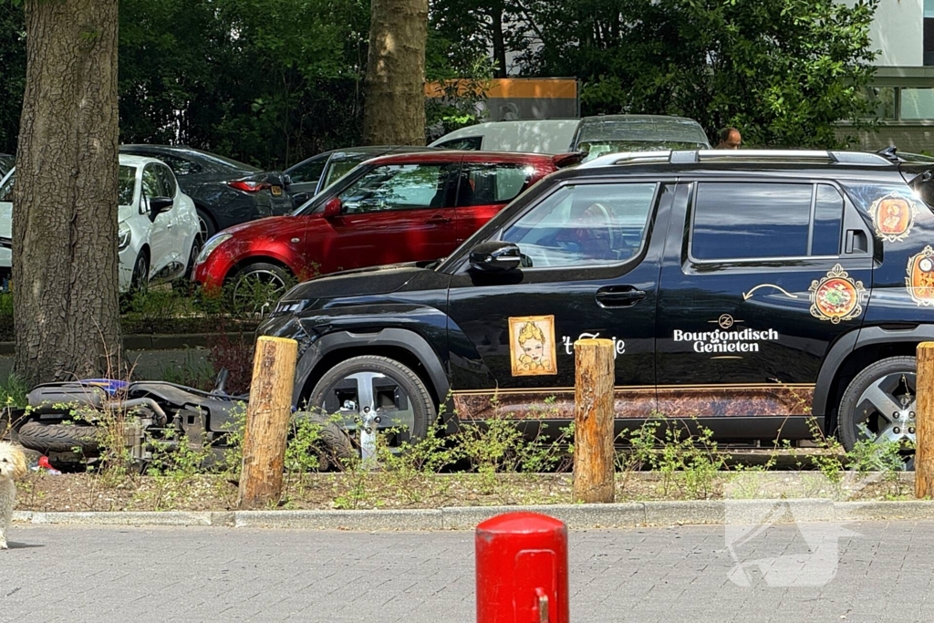 Ongeval met scooterrijder en automobilist