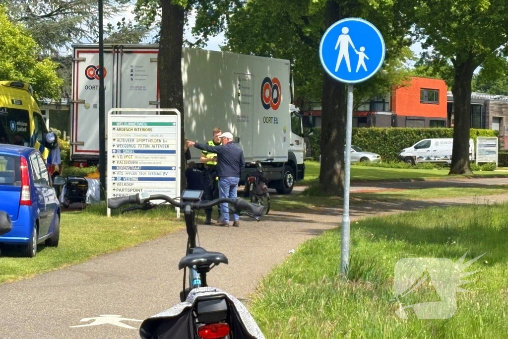 Vrouw gewond na fietsongeval