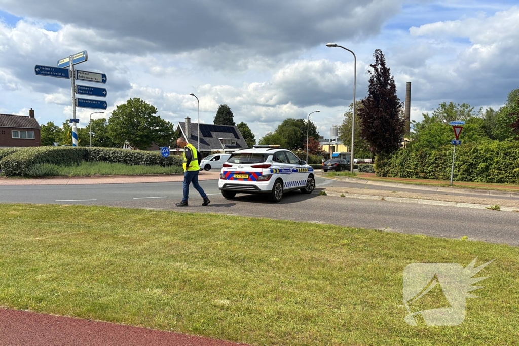 Vrouw gewond na fietsongeval