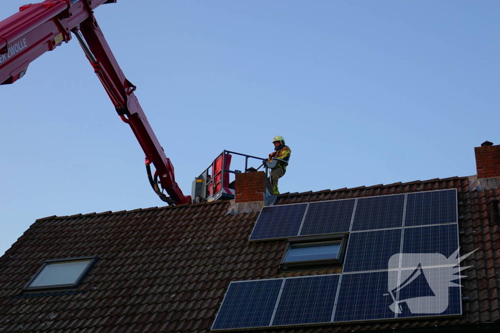 Brandweer ingezet voor schoorsteenbrand