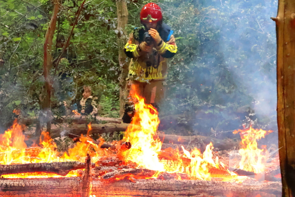 Tevergeefse bluspoging bosbrand