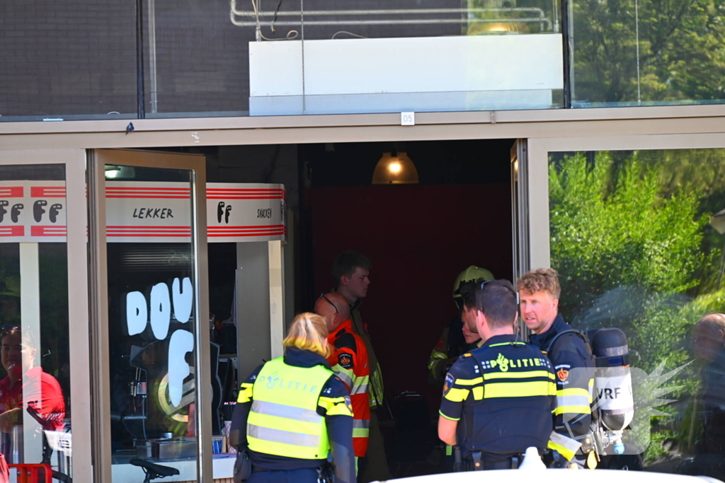 Frituur in brand tijdens verbouwing