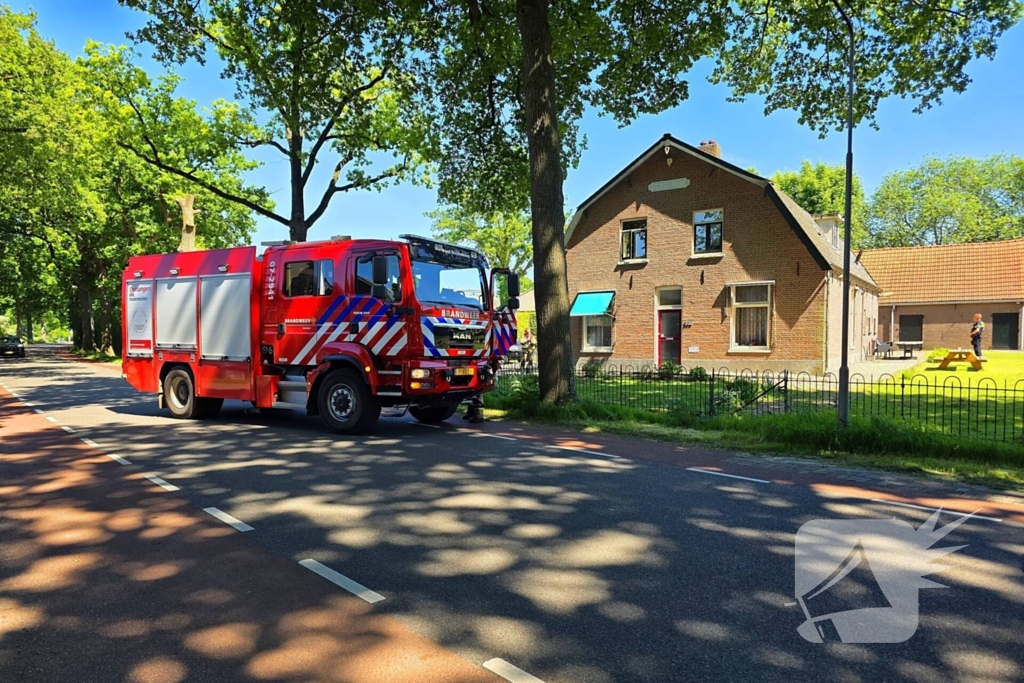 Brand in woning, alarm geslagen door rookmelder