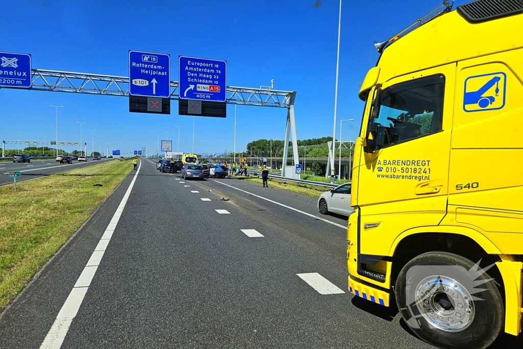 Grote bergingsactie op snelweg