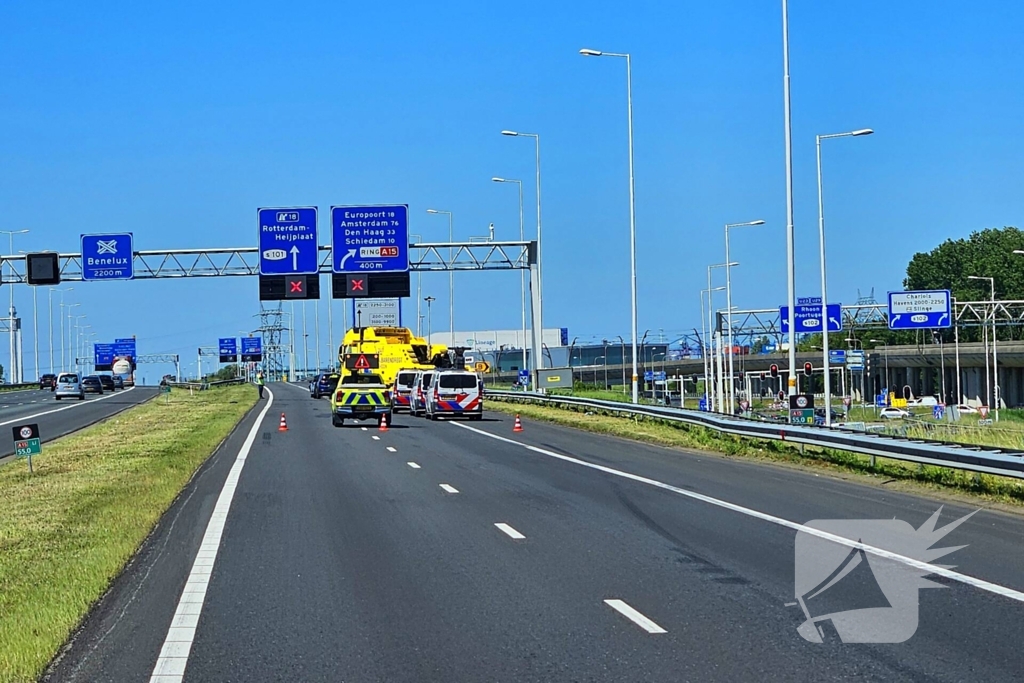 Grote bergingsactie op snelweg