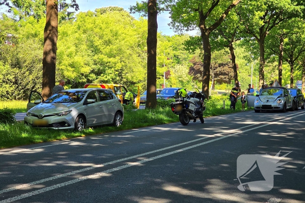 Kopstaart botsing op omleidingsroute