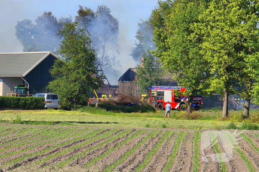 Mogelijk asbest vrijgekomen bij woningbrand