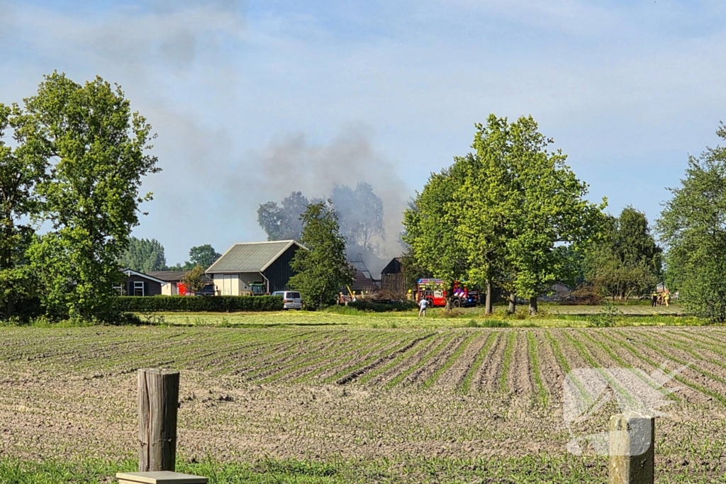 Mogelijk asbest vrijgekomen bij woningbrand