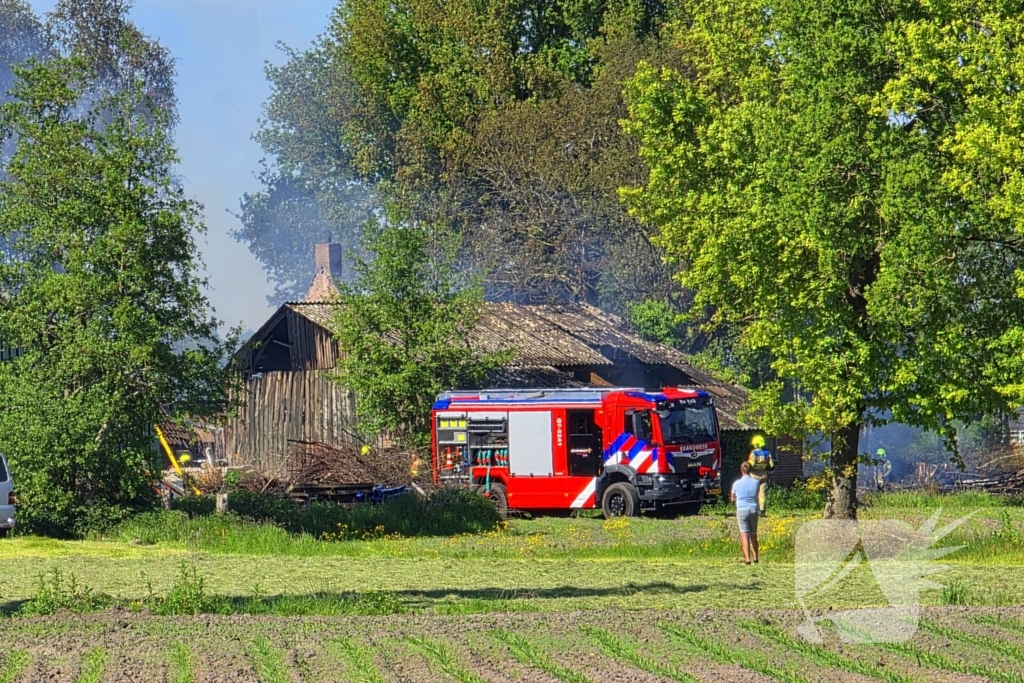 Mogelijk asbest vrijgekomen bij woningbrand