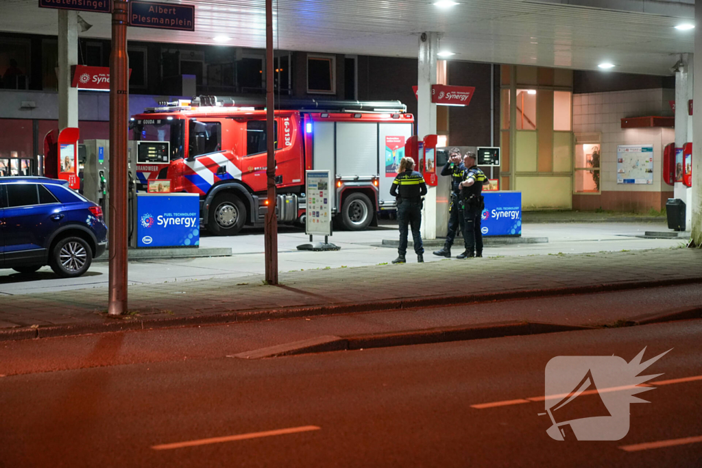 Brand op balkon op eerste verdieping